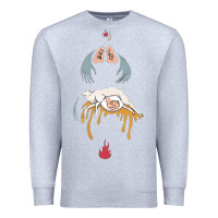 Heather Grey purity ring müsïc Premium Sweatshirt - linhVisuals