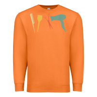 Carrot barber vintage hairdresser hairstylist cosmetologist t shirt Premium Sweatshirt - linhVisuals