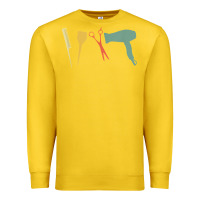Lemon barber vintage hairdresser hairstylist cosmetologist t shirt Premium Sweatshirt - linhVisuals
