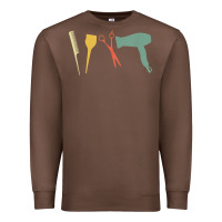 Chestnut barber vintage hairdresser hairstylist cosmetologist t shirt Premium Sweatshirt - linhVisuals
