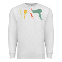 Oatmeal Heather barber vintage hairdresser hairstylist cosmetologist t shirt Premium Sweatshirt - linhVisuals