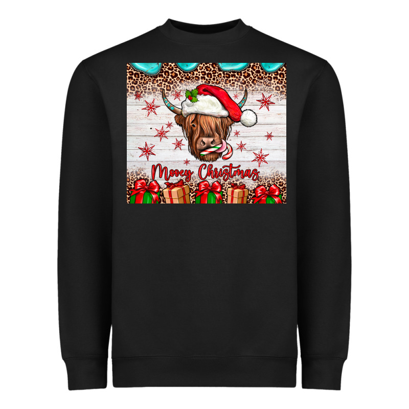 Merry Christmas Cow Heavyweight Sweatshirt by JahusDesignShop | Teevron
