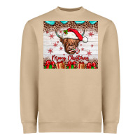 Mushroom merry christmas cow Heavyweight Sweatshirt - JahusDesignShop