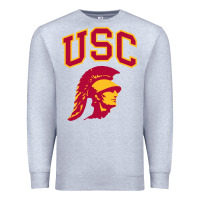Heather Grey #usc Premium Sweatshirt - linhVisuals
