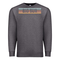 Charcoal Heather big sur california ca usa retro sweatshirt Premium Sweatshirt - linhVisuals