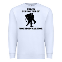 White wounded war Premium Sweatshirt - linhVisuals