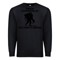 Black wounded war Premium Sweatshirt - linhVisuals