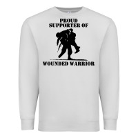 Dove Grey wounded war Premium Sweatshirt - linhVisuals