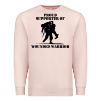 Pale Pink wounded war Premium Sweatshirt - linhVisuals