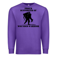 Purple wounded war Premium Sweatshirt - linhVisuals