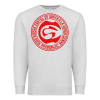 Dove Grey cartel de santa Premium Sweatshirt - linhVisuals