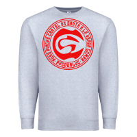 Heather Grey cartel de santa Premium Sweatshirt - linhVisuals