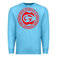 Ocean Blue cartel de santa Premium Sweatshirt - linhVisuals