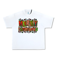 White merry christmas Urban Heavy Tee - FaDigitalArtStudio