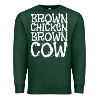 Sports Green brown chicken brown cow Premium Sweatshirt - linhVisuals
