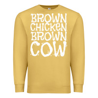 Antique Gold brown chicken brown cow Premium Sweatshirt - linhVisuals