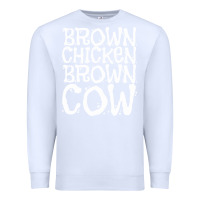 White brown chicken brown cow Premium Sweatshirt - linhVisuals
