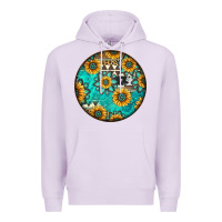 Lilac Round western pattern Premium Hoodie - Jasminsmagicworld