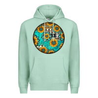 Seafoam Round western pattern Premium Hoodie - Jasminsmagicworld