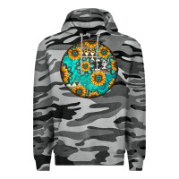 Slate Camo Round western pattern Premium Hoodie - Jasminsmagicworld