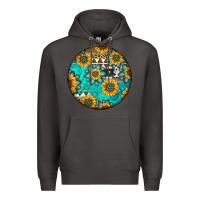 Smoke Round western pattern Premium Hoodie - Jasminsmagicworld