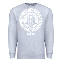 Heather Grey college of winterhold Premium Sweatshirt - linhVisuals