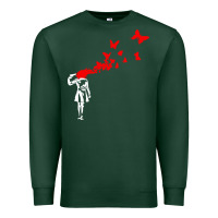 Sports Green banksy Premium Sweatshirt - linhVisuals