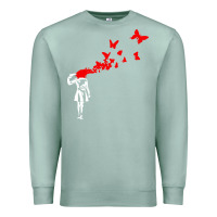 Seafoam banksy Premium Sweatshirt - linhVisuals