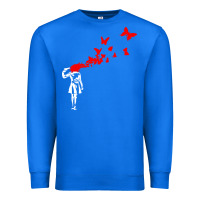 True Royal banksy Premium Sweatshirt - linhVisuals