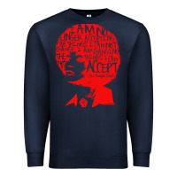 Navy angela davis political activist Premium Sweatshirt - linhVisuals