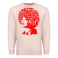 Pale Pink angela davis political activist Premium Sweatshirt - linhVisuals