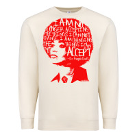Sandshell angela davis political activist Premium Sweatshirt - linhVisuals