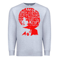 Heather Grey angela davis political activist Premium Sweatshirt - linhVisuals