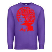 Purple angela davis political activist Premium Sweatshirt - linhVisuals