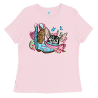 Easter Cowboy Boots Hat Ladies Tee | Teevron