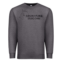 Charcoal Heather studio ghibli2 Premium Sweatshirt - linhVisuals