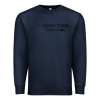 Navy studio ghibli2 Premium Sweatshirt - linhVisuals