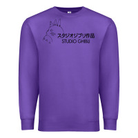 Purple studio ghibli2 Premium Sweatshirt - linhVisuals