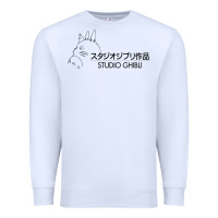 White studio ghibli2 Premium Sweatshirt - linhVisuals