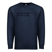 Navy studio ghibli3 Premium Sweatshirt - linhVisuals