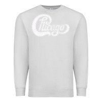 Dove Grey chicago retro styled faded design Premium Sweatshirt - linhVisuals
