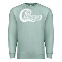 Seafoam chicago retro styled faded design Premium Sweatshirt - linhVisuals
