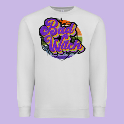 Bad Witch Premium Sweatshirt Designed By Jahusdesignshop
