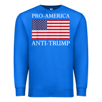 True Royal pro america anti trump shirt   american usa flag resist t shirt Premium Sweatshirt - linhVisuals