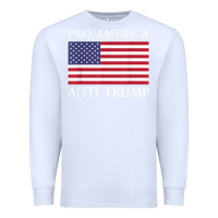 White pro america anti trump shirt   american usa flag resist t shirt Premium Sweatshirt - linhVisuals