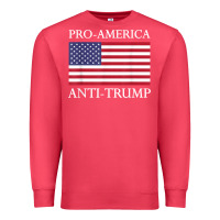 Cardinal pro america anti trump shirt   american usa flag resist t shirt Premium Sweatshirt - linhVisuals
