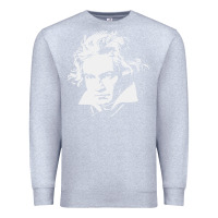Heather Grey beethoven Premium Sweatshirt - linhVisuals