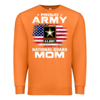 Carrot proud army national guard mom with american flag gift pullover hoodie Premium Sweatshirt - linhVisuals