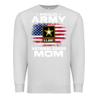 Dove Grey proud army national guard mom with american flag gift pullover hoodie Premium Sweatshirt - linhVisuals