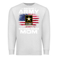 Oatmeal Heather proud army national guard mom with american flag gift pullover hoodie Premium Sweatshirt - linhVisuals
